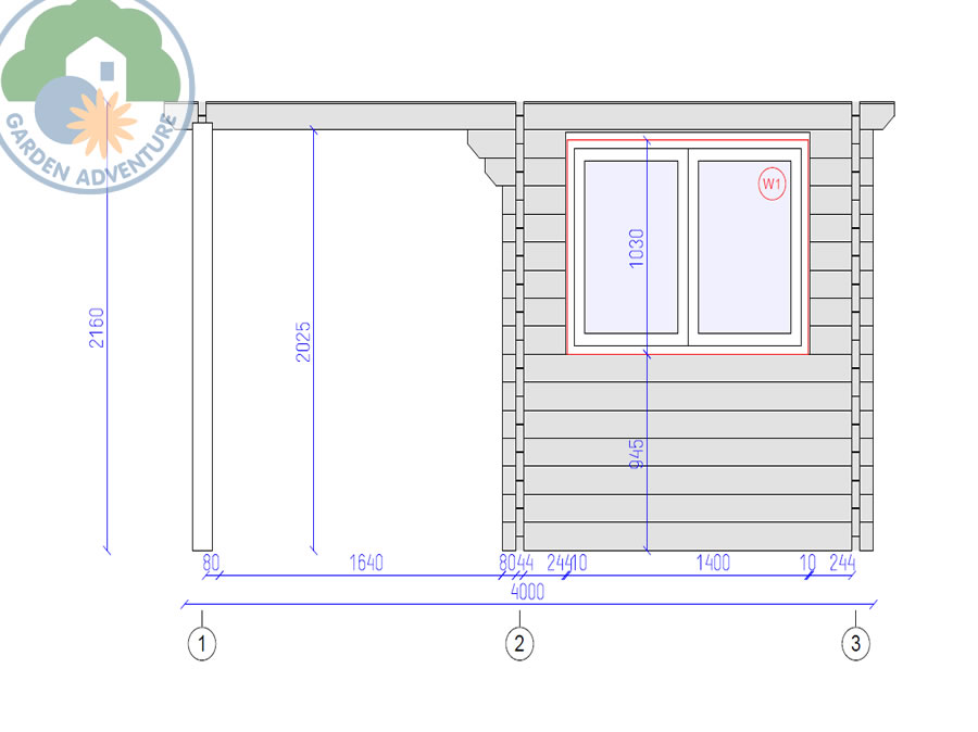 Canazei Plus 4x3 Log Cabin