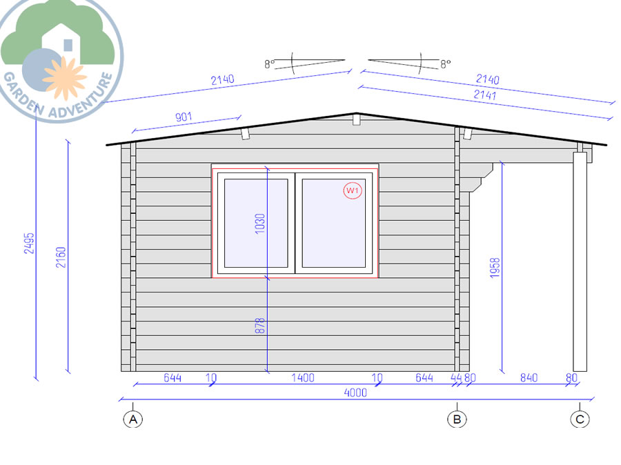 Canazei Plus 6x4 Log Cabin