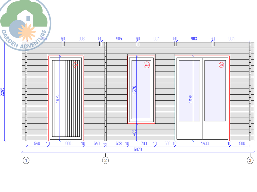 Livata 6x3 Log Cabin