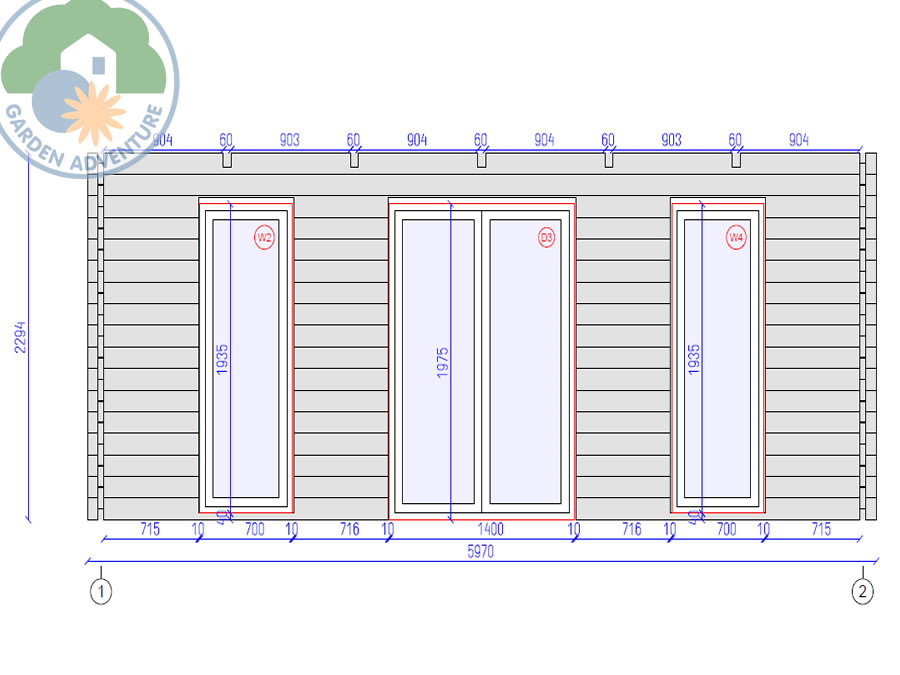 Nevoso 6x3 Log Cabin